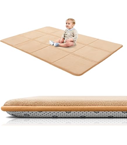 ÖKO-TEX Krabbelmatte Für Babys – Extra Dick (3 Cm), 80x150 Cm, Rutschfest & Wasserabweisend, Mit Süßen Motiven