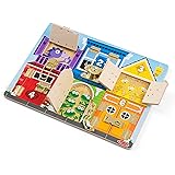 Melissa & Doug Pannello Sensoriale Bambini Giochi Da Tavolo 3 Anni In Su La Mia Casa Montessori In Legno