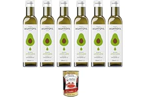 ‎ITALIAN GOURMET E.R. Fratelli Mantova Olio di Avocado Avocadoöl – Nutrazeutisches Öl – 100% natürlich und 100% rein – Gesundheit und Wohlbefinden – enthält natürlich Vitamin E 6x250 ml + Italian Gourmet polpa 400g