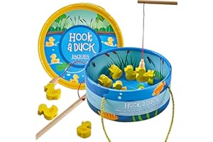 Jaques of London Hook a Duck Magnetic Fishing Game | Educational Toys for 3 Year old Boys and Girls + | Includes Educational Number Cards | Ducks Fishing Game for Kids | Since 1795