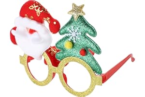Komonee Christmas Novelty Glasses Sunglasses | Xmas Costume Eyewear Fancy Dress Up | Funny Festive Party Favours for Holiday Celebrations & Photo Booth Props for All Ages