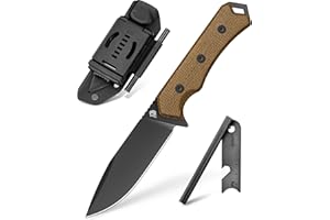 NedFoss nóż survivalowy, nóż bushcraft,nóż myśliwski,nóż kempingowy,Ostre stałe ostrze na zewnątrz, full tang, camping survival