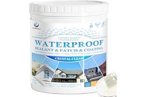 Sigillante Impermeabile Trasparente, XUDOAI Rivestimento Impermeabile 1Kg, Sigillante Perdite Acqua Colla Esterno Impermeabile Sigillante Isolante Impermeabile Interno ed Esterno Agente Anti-Perdite