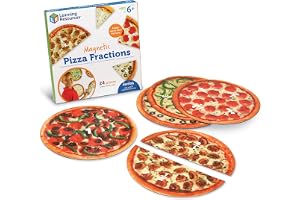 Learning Resources Magnetisk Pizza Fraktioner 6-Stycken Uppsättning