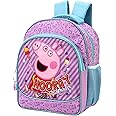 Templar Peppa Pig Kids Childrens Premium Backpack School Rucksack Travel Bag with side mesh pockets and front zipped pocket, Multicolour, 30cm (height), 25cm (width), 12cm (depth) (1029P-1176)