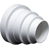 SYSTERM Universal &ndash; Reducer for Ventilation Systems Diameter 80-150 mm. Connector Reduction of 80 100 120 125 150 mm. Transit
