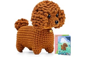Deudy Kit Uncinetto per Principianti, Kit per Animali All'uncinetto, Kit per Principianti All'Uncinetto con Istruzioni e Video di Istruzioni, Uncinetto Per Principianti Fatto a Mano