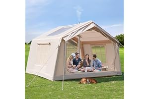 MOPHOTO Inflatable Tent for Camping,Waterproof Oxford Hot with Manual Pump,Spacious Easy Setup Inflatable Camping Air Tent for Family Glamping