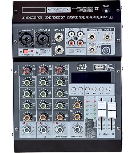 American Audio Q-2411 PRO ミキサー Open Box American Audio Q-2411 PRO 4-Channel DJ Mixer