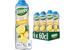 Lote de 6 siropes de limón Teisseire zero azúcar