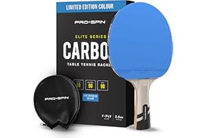 ‎PRO-SPIN PRO-SPIN Tischtennisschläger - Carbon Profischläger, Überlegener Präzision, Spin - Profi-Obergummi, 2,0mm Schwammstärke, Schutzhülle - Premiumprodukt, herausragende Leistung