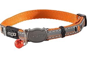 Rogz Catz NightCat Collar, Arancione