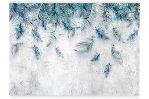 murando - Carta da parati Piuma 400x280 cm Fotomurali in TNT Murale alla moda Decorazione da Muro XXL Poster Gigante Design Carta per Pareti Boho Astratto Ornamento f-C-0489-a-a