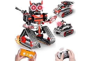 HOGOKIDS Technic Ferngesteuerter Roboter Bauspielzeug - 3 in 1 RC Gebäudeset Fernsteuerung & App Programmierbares Ninja Vorhut Pfadfinder Geschenke für 6 7 8 9 10 11 12 13 14 Jahre Jungen (419 Teile)
