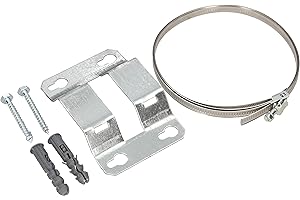 KOTARBAU® Soporte de pared ajustable de hasta 380 mm de diámetro para depósito de expansión, depósito de compensación, caldera a presión, montaje en pared, soporte de pared