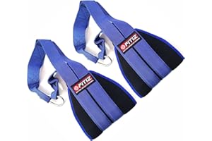 FITIZ Ab Slings Straps - Rip-Resistant Heavy Duty Pair for Pull Up Bar Hanging Leg Raiser Fitness with Big D-ring Steel Quick Connectors