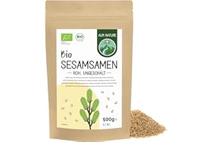 Alpi Nature Graines de Sesame Blanc Non Pelées BIO 500g, Bio Graines de Sésame Blanc Crues