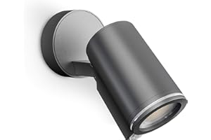 Steinel Reflektor LED Spot ONE S antracytowy, czujnik ruchu 90°, z żarówką LED GU10, podłączany do sieci za pomocą kabla, aluminium, 7,47 W