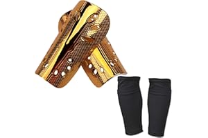 MAXIFORME Ensemble Complet De Protection pour Le Football Adultes, Enfants : Protège-Tibias Aérés avec Jambières Incluses - Parfait pour Les Entraînements/Matchs, Excellent Cadeau.