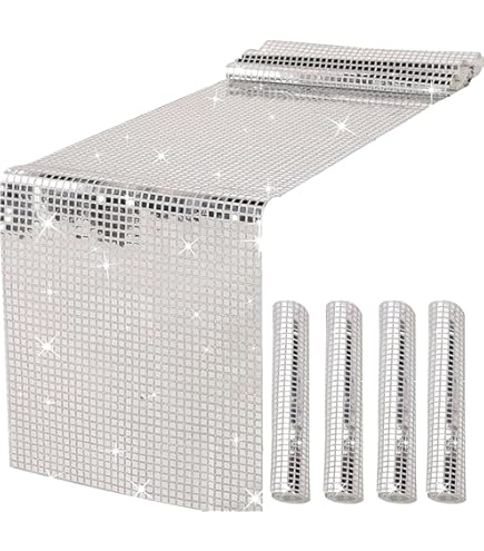 Wenrescry Camino De Mesa Decorativo Con Purpurina - 30 X 275