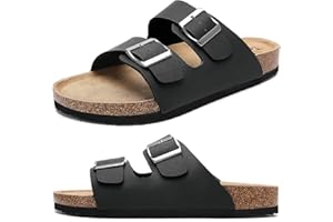 Torotto Sandalias de cuero unisex para adultos, zapatillas de trabajo, antiestáticas, cómodas, clásicas