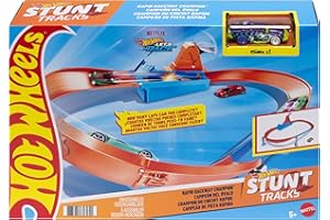 Hot Wheels, Playset Pista Sfida di velocità e Curva Estrema con Macchinina, Giocattolo per Bambini 4+ Anni, GJM75