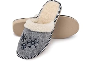 ESTRO Pantofle Damskie Filcowe Kapcie Domowe Damskie z Filcu Filcowe Kapcie dla Kobiet F04
