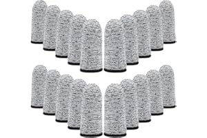 BIRWUMI 20 Stück Anti-Schnitt-Fingerschutz, Fingerschutz, Schneidarbeiten, Fingerbetten, Fingerspitzenpflaster, Fingerspitzen-Orthesenschutz, wiederverwendbar und langlebig