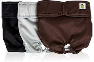 PET MAGASIN Pañales Reutilizables para Perros [Paquete de 3] Pañales Sanitarios para Mascotas, Altamente absorbentes, Lavables a máquina y ecológicos (Original, M)