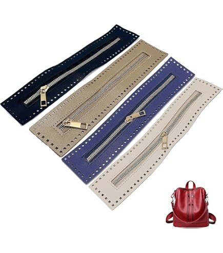 PU-Leder-Reißverschluss 30 Cm – Mit Metallzähnen & Löchern Zum Annähen | DIY-Zubehör Für Taschen & Geldbörsen