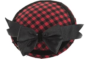 Küstenluder Damen Pillbox Hut Fiona Gingham Vintage Haarschmuck