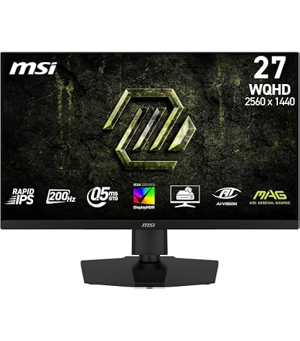 HP X27q QHD Oyun Monitörü 68,6 cm 27 inç IPS QHD 165 Hz 1ms HDMI