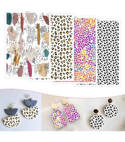 Papier De Transfert à Motif Léopard Pour Argile Polymère / Papier De