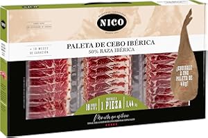 PACK LONCHEADO PALETA DE CEBO IBERICA 50% raza ibérica. 18 sobres de 80 gr. Jamón de sabor gourmet. Especialidad de nuestro M