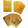 SHAKTISM Poke Collectible Card Game Trading Card Game Water Proof Booster Pack Set, V Series, Vmax GX Rare, Gold Foil, Collectible Foil Cards (Golden 55Pc)