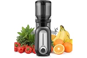 ‎ZACHVO ZACHVO Entsafter Gemüse und Obst Testsieger – Slow Juicer mit 128mm Einfüllschacht, Kaltpress-Technologie (300W), Hohe Saftausbeute, Leise & Leicht zu Reinigen, Für Nussmilch & Fruchteis – MP-802M