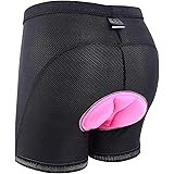 Sportneer Pantaloncini Ciclismo da Donna Imbottiti 3D Bicicletta Pantaloni Ciclista Donna con Design Antiscivolo per Donna Ra