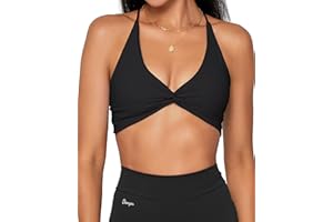 Danysu Backless Sports Bra Soft Workout Tops with Removable Padded Yoga Training Bras Strappy Going Out Top