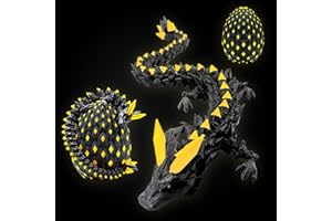 JoryHeim Drachenei mit Drache, Mystischer Kristall Drache im Ei, 10cm Realistisches Drachen Spielzeug für Sammler, Geburtstagsgeschenk