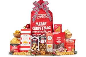 PRESTIGE HAMPERS Santas Sack Festive Hamper – Family Basket - Christmas Basket – Chocolate Selection – Valley Bakery Shortbread – Corporate Present – Staff Reward