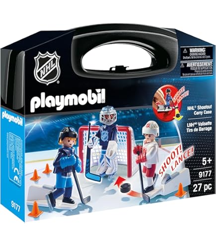 Produktbild von PLAYMOBIL 5383 Eishockey-Training - Spielset Mit Tor Und Schussfunktion