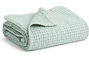 Simka Rose Waffle Baby Blanket -Warm Baby Blankets for Girls & Boys Unisex 100% Cotton- Stroller Blankets for Babies Winter, Receiving Baby Swaddle Blanket and Muslin Quilt Newborn Soft Kids Blanket