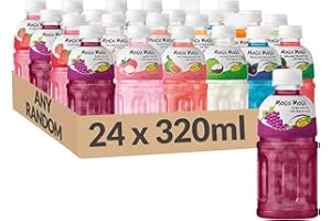 PICK N SAVE MOGU MOGU Real Fruit Juice with Nata De Coco 320ml | Random Flavours Selected (24 Case (Any Random))