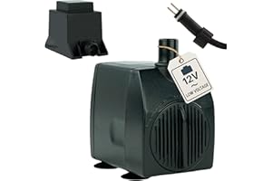 KERRY ELECTRONICS Wasserpumpe 12 V – 950 L/H, 14 Watt, 7m Kabel, 180 cm Förderhöhe, Teichpumpe, Aquariumpumpe, Wasserspielpumpe und Zimmerbrunnen-Pumpe | Brunnenpumpe | Tauchpumpe | Springbrunnen-Pumpe | KEP950L