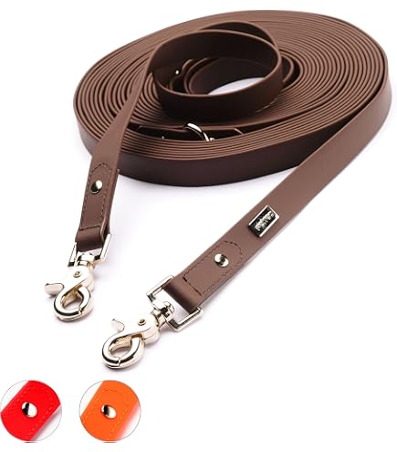 Elropet Flex Fährtenleine 40 M – Mit Ruckdämpfer, Neongrün | Für Such-, Ausbildungs- & Hundearbeit | 20 Mm Breite