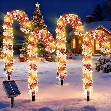 Lampes Solaires Décoratives Père Noël Arrosoir - Étanches IP65, 86.8 Cm, éclairage LED Automatique Jardin