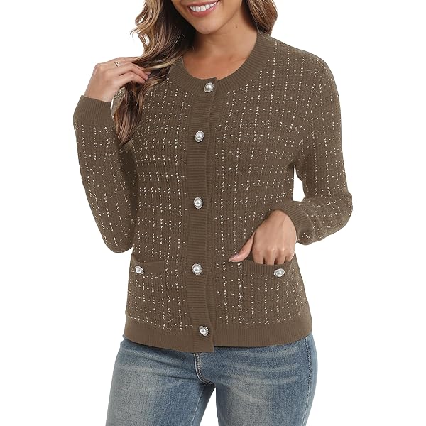 GRACE KARIN Dames Lichtgewicht Lange Mouwen Cardigan Tweekleurig Knoop Gebreid Vest Cardigans Herfst Cover-Up, Wit, XL GRACE KARIN Dames Lichtgewicht Lange Mouwen Cardigan Tweekleurig Knoop Gebreid Vest Cardigans Herfst Cover-Up, Wit, XL