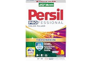 ‎PERSIL Persil Color Pulver Tiefenrein Waschmittel (130 Waschladungen), Colorwaschmittel für reine Wäsche und hygienische Frische für die Maschine, effektiv von 20 °C bis 60 °C