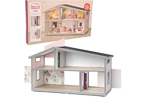 Lundby Domek dla lalek – 2-piętrowy miniaturowy dom – zabawka dla dziewczynek i chłopców od 4 lat – piękny i wysokiej jakości domek dla lalek