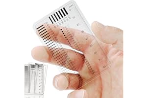 2 PCS - Fissuromètre GAMBC® - Règle pour évaluateurs de véhicules - Mesure des défauts automobiles - Micromètre - Coin de mesure - Lot de 2 cartes experts - Équipement d'experts - Fentes pour fissures